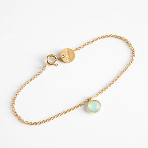 Dlirioshop Pulsera de Piedra Aguamarina Envío internacional gratuito