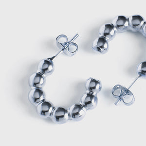 Dlirioshop Pendientes Barroco Plata Rebajas de fin de temporada