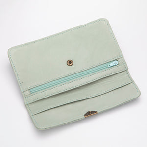Dlirioshop Cartera de Piel Verde Chicle Precio ultrabajo