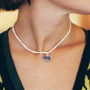 Dlirioshop Collar Perle Heart Últimos 3 días