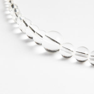 Dlirioshop Collar Bolas Transparente Cuarzo Grandes ahorros