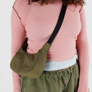 Dlirioshop Bolso Media Luna Cuadros Kaki Limitado a 3 días