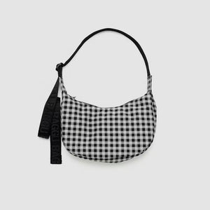 Dlirioshop Bolso Media Luna Cuadros Blanco y Negro Precios de Black Friday
