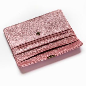 Dlirioshop Cartera de Piel Rosa Purpurina Rebajas de fin de temporada
