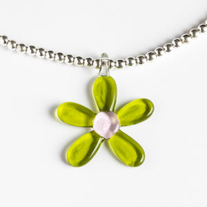 Dlirioshop Collar Bolas Flor Margaret Green Liquidación