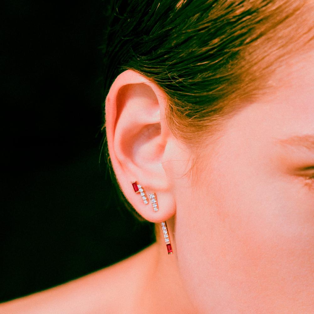 Gold&roses Pendientes Needle I am Red Ofertas de temporada