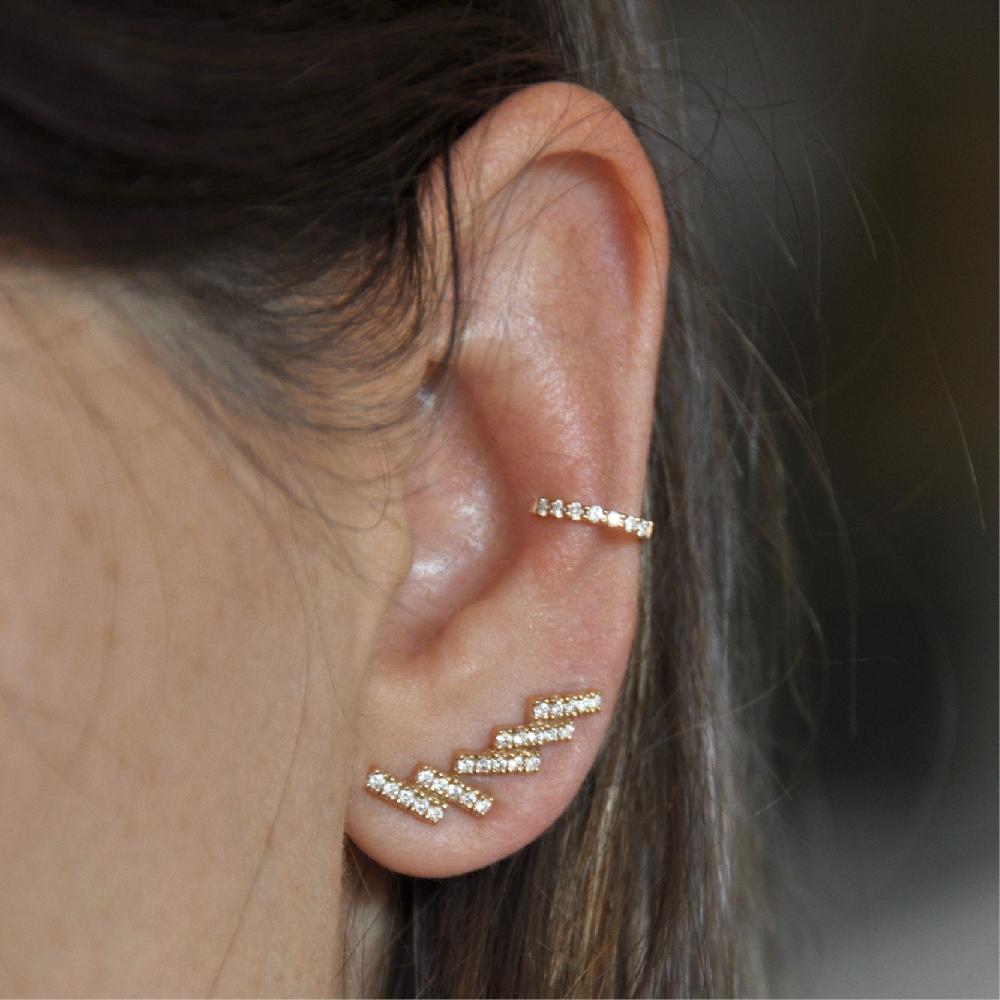 Gold&roses Ear Cuff Lobe Spin Precio ultrabajo