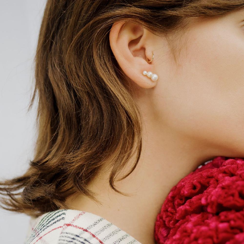 Gold&roses PENDIENTE TRIPLE DROP STUD Grandes descuentos