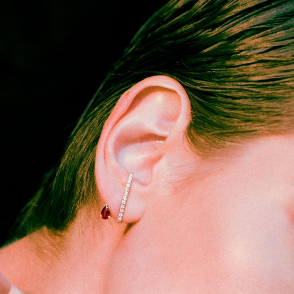 Gold&roses Pendientes Satélite D I am Red Oferta exclusiva