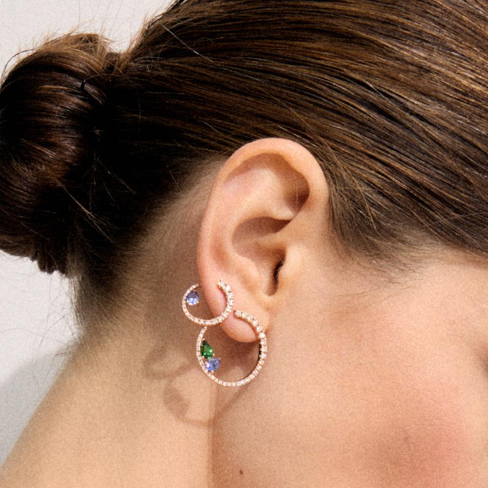 Gold&roses Pendientes Sasa L Color Tienda de fábrica