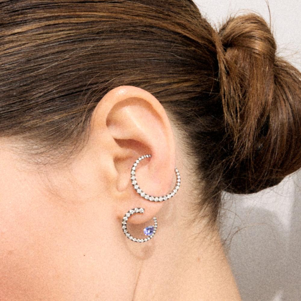 Gold&roses Pendientes Sasa M Tanzanitas Precios de Black Friday