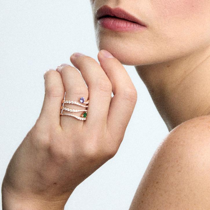 Gold&roses Anillo Sasa 4 Rails Rebajas de fábrica