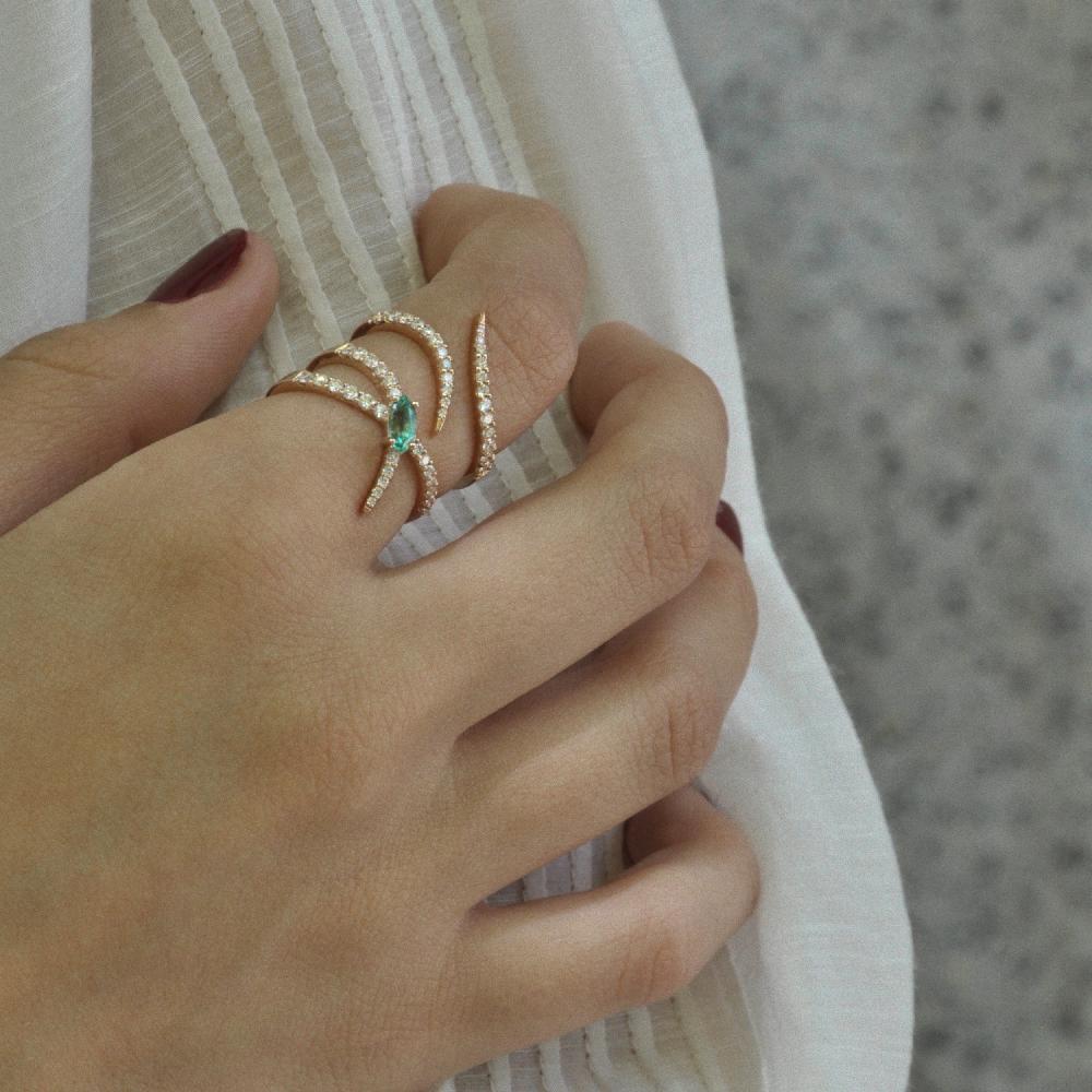 Gold&roses Anillo Jardín de Aire diamantes Oferta especial