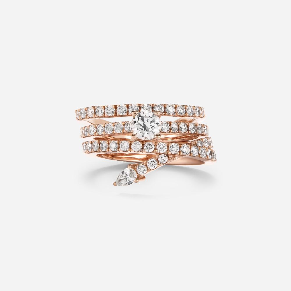 Gold&roses Solitario Privée 4 garras Outlet