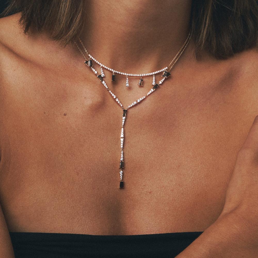 Gold&roses Collar Smoky Club Outlet online