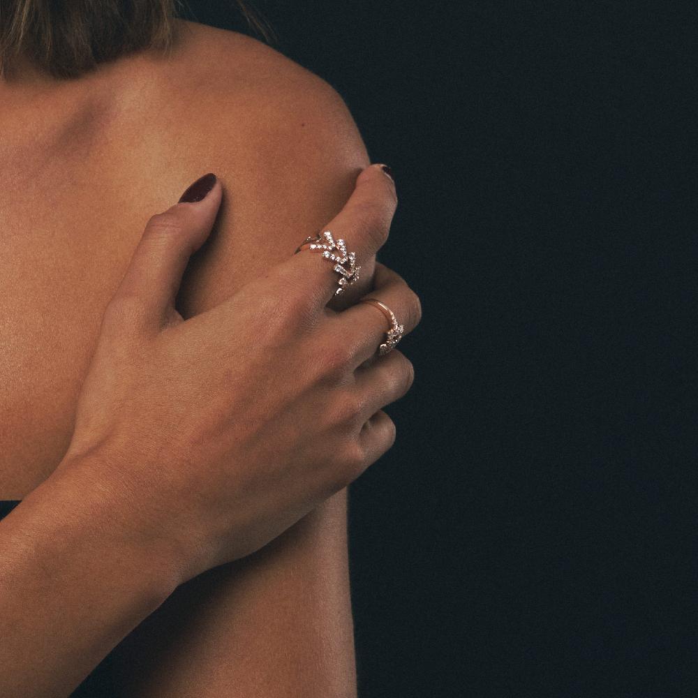 Gold&roses Anillo Smoky Club Espiga En oferta