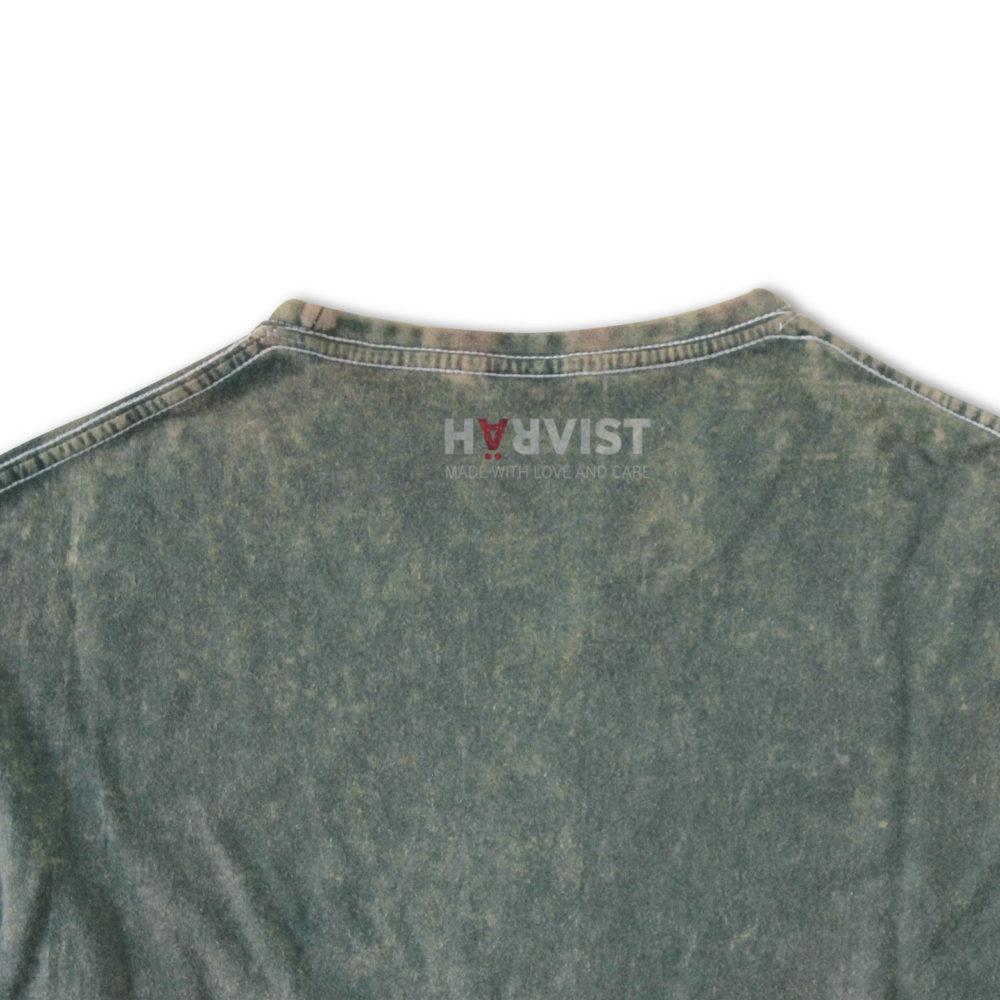 Härvist Camiseta Teñida Verde Limitado a 3 días