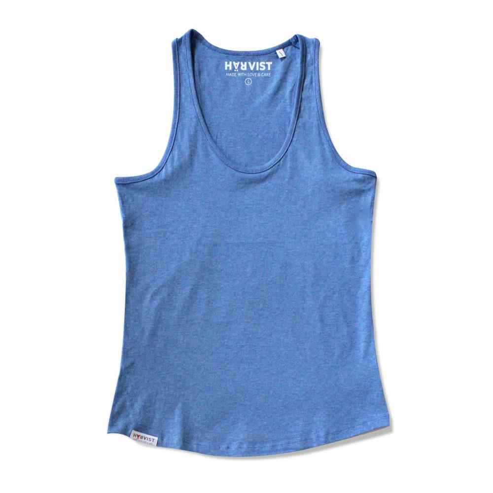 Härvist Camiseta de tirantes Mujer Azul Jaspeado Ofertas