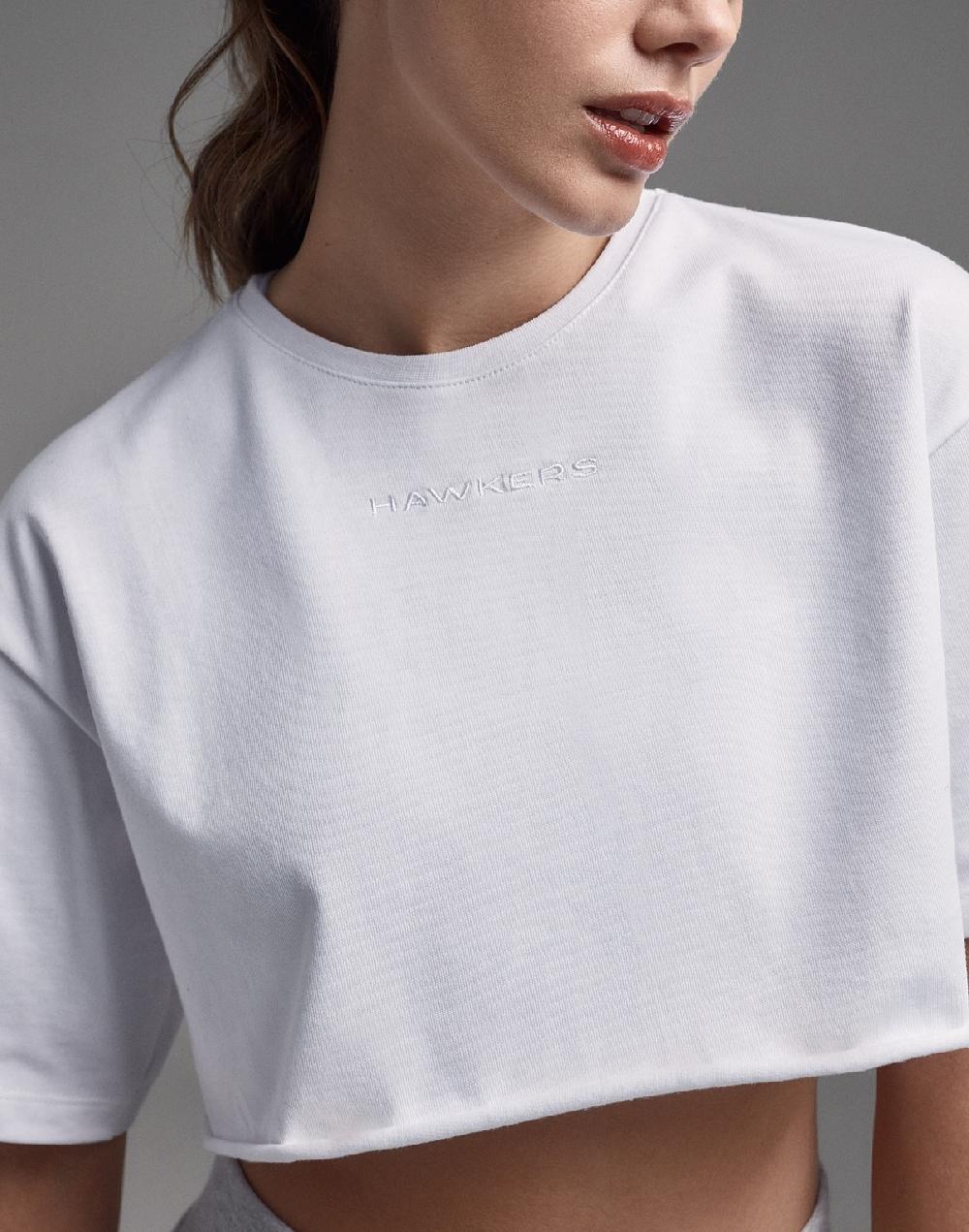 Hawkers DXB CROP TOP WHITE Descuentos del mes
