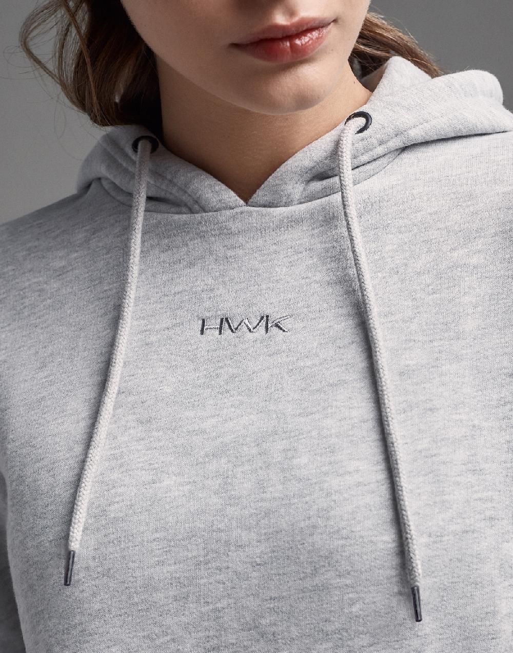 Hawkers FRA CROP HOODIE GREY Tienda de fábrica