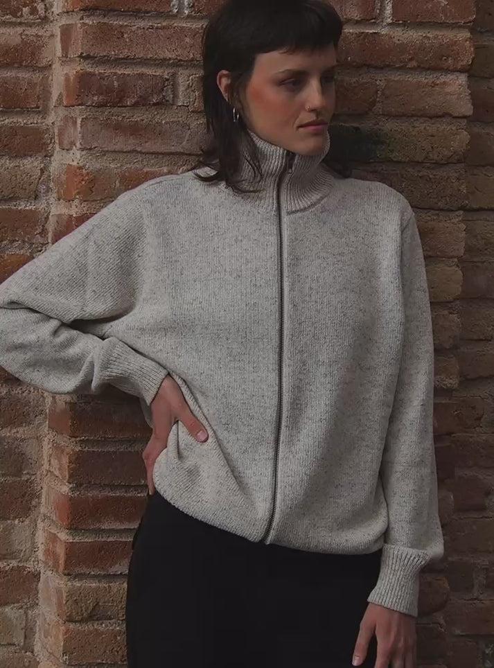 Iaios Jersey cremallera blanco Libre de impuestos