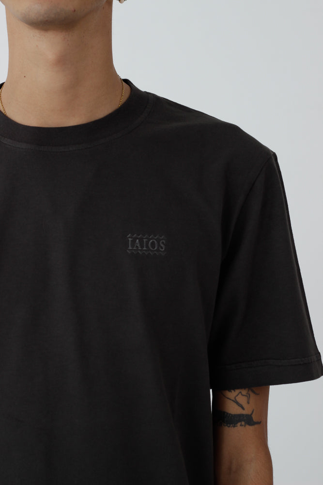 Iaios Camiseta bordado negra Grandes ahorros