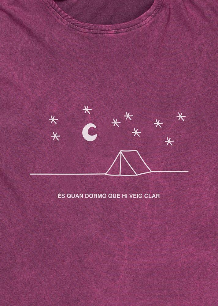 Iaios Camiseta morada - Quan dormo Rebajas online