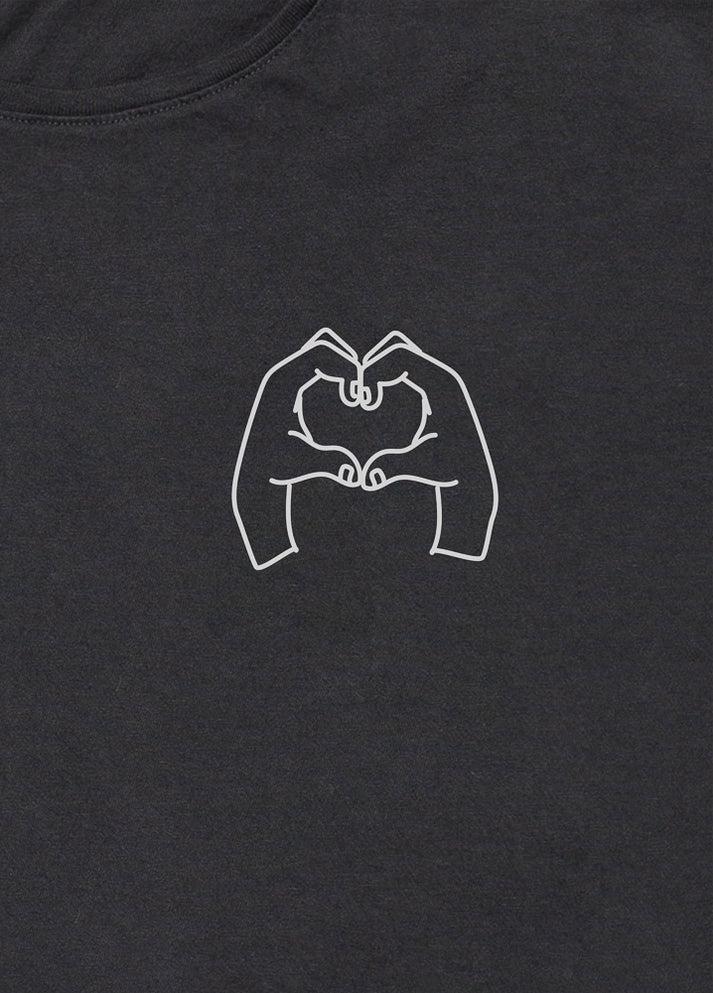 Iaios Camiseta negra - Corazón Envío gratis