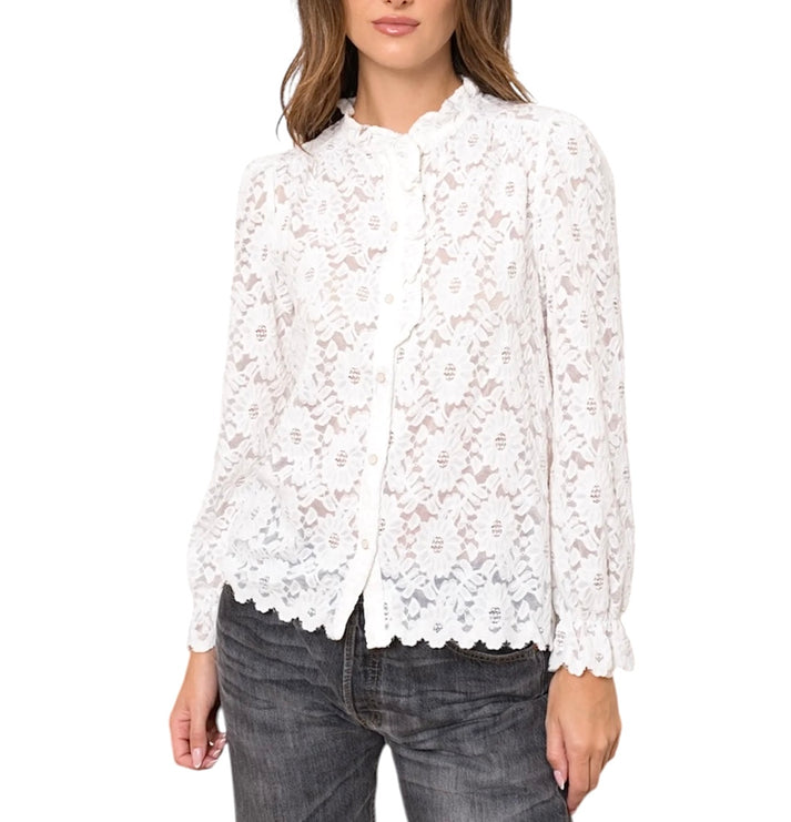 jolie jolie Camisa Valentina blanco Ahorra y exporta