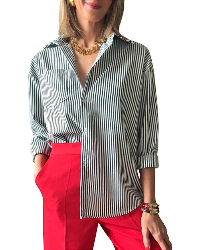 jolie jolie Camisa rayas blanco&negro Precios de Black Friday