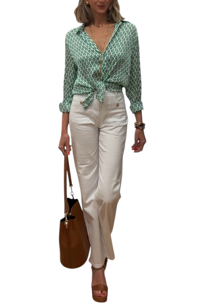jolie jolie Camisa Alegra verde En oferta