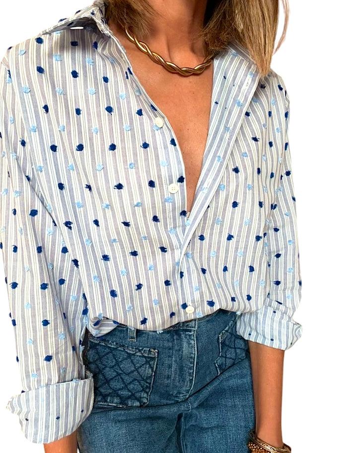 jolie jolie Camisa Leonor azul Descuentos del mes