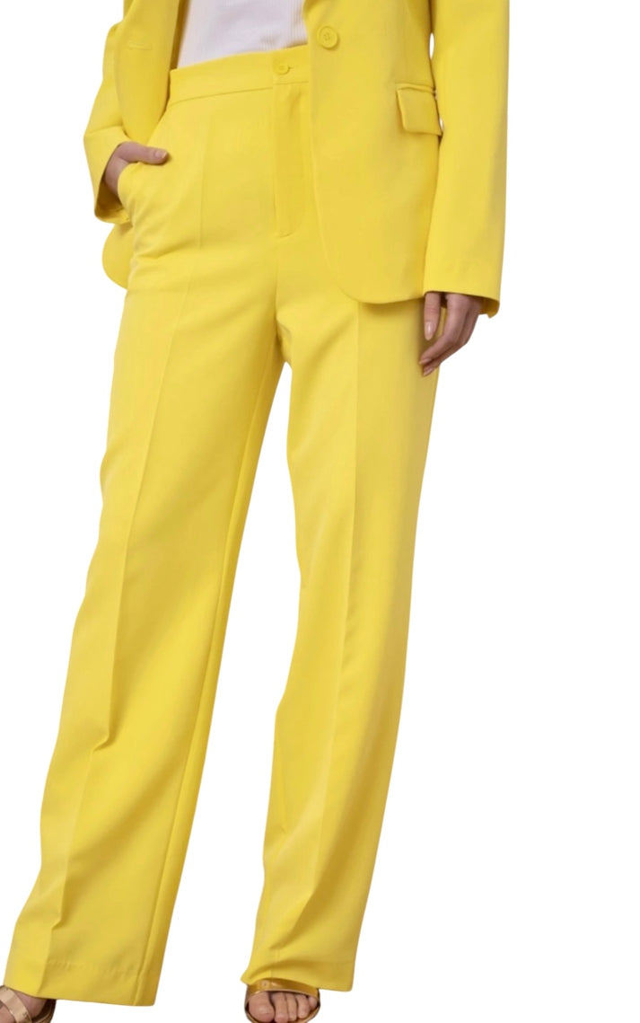 jolie jolie Pantalón traje amarillo Tienda