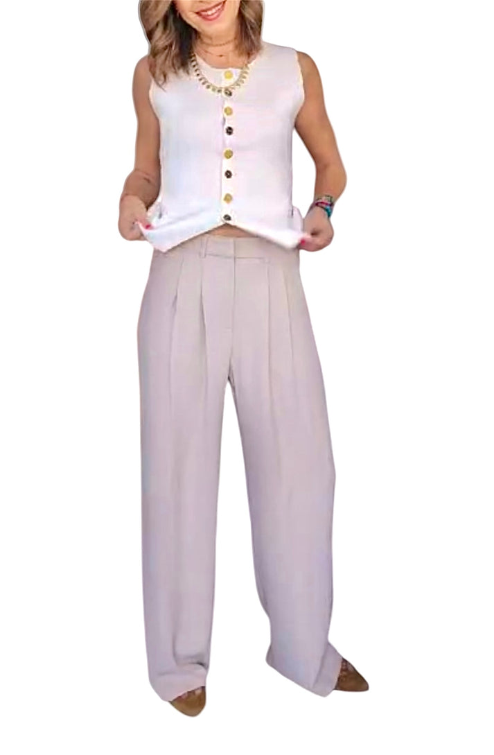 jolie jolie Pantalón fluido camel Rebajas online