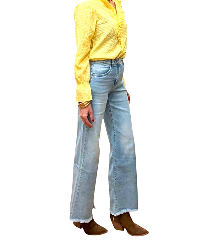 jolie jolie Denim desflecado azul claro Rebajas top