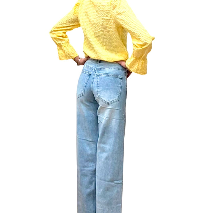 jolie jolie Denim desflecado azul claro Rebajas top