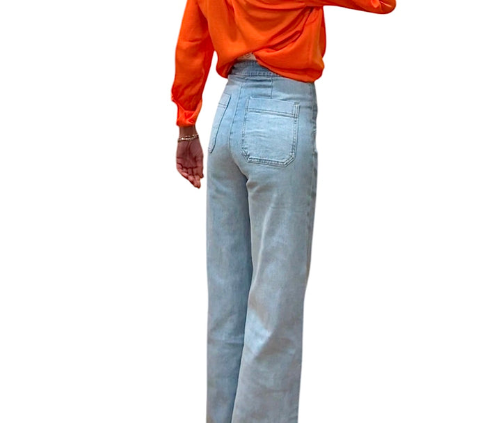 jolie jolie Denim wide azul claro Envío gratis