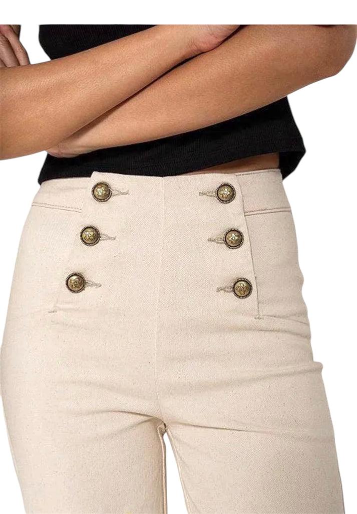 jolie jolie Denim wide beige Oferta especial