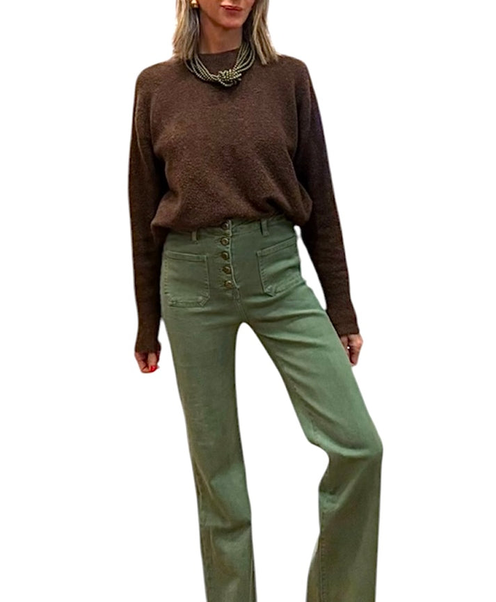 jolie jolie Denim verde caqui Últimos 2 días