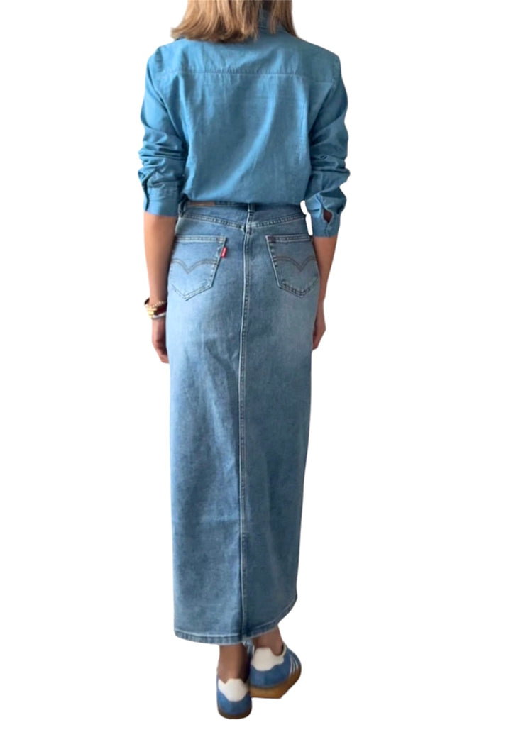 jolie jolie Falda denim azul Promoción por tiempo limitado