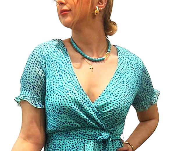 jolie jolie Collar turquesa Precios de Black Friday