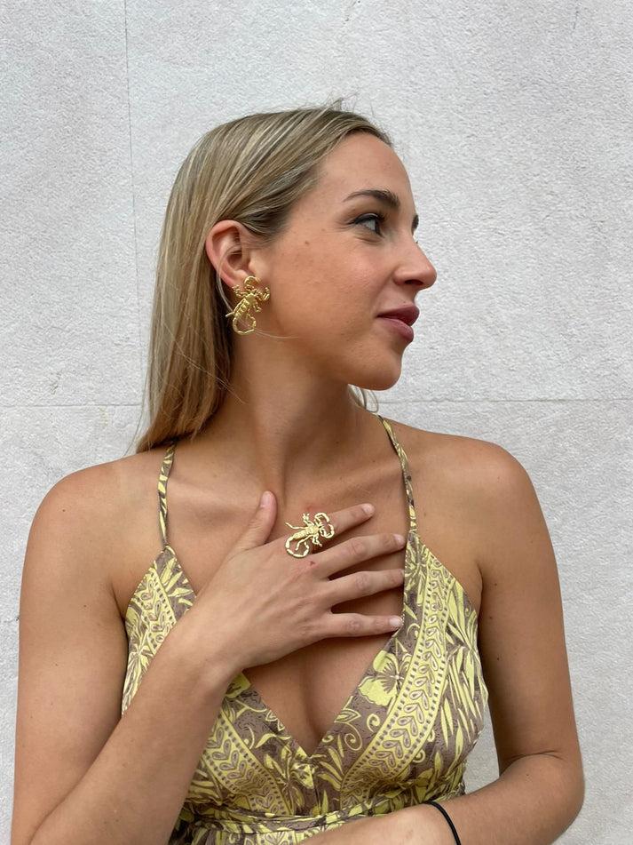 jolie jolie Pendientes Escorpión Descuento por venta flash