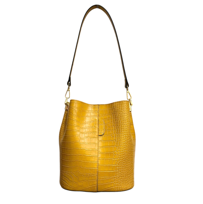 jolie jolie Bolso bucket mostaza Precio ultrabajo