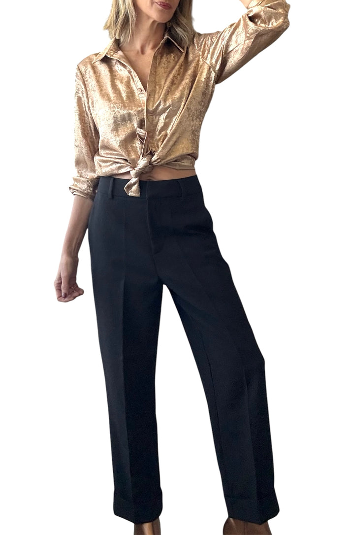 jolie jolie Pantalón pinzas negro Ventas relámpago