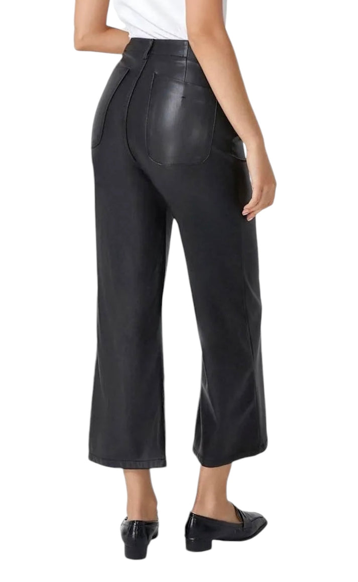 jolie jolie Pantalón efecto piel negro Tienda