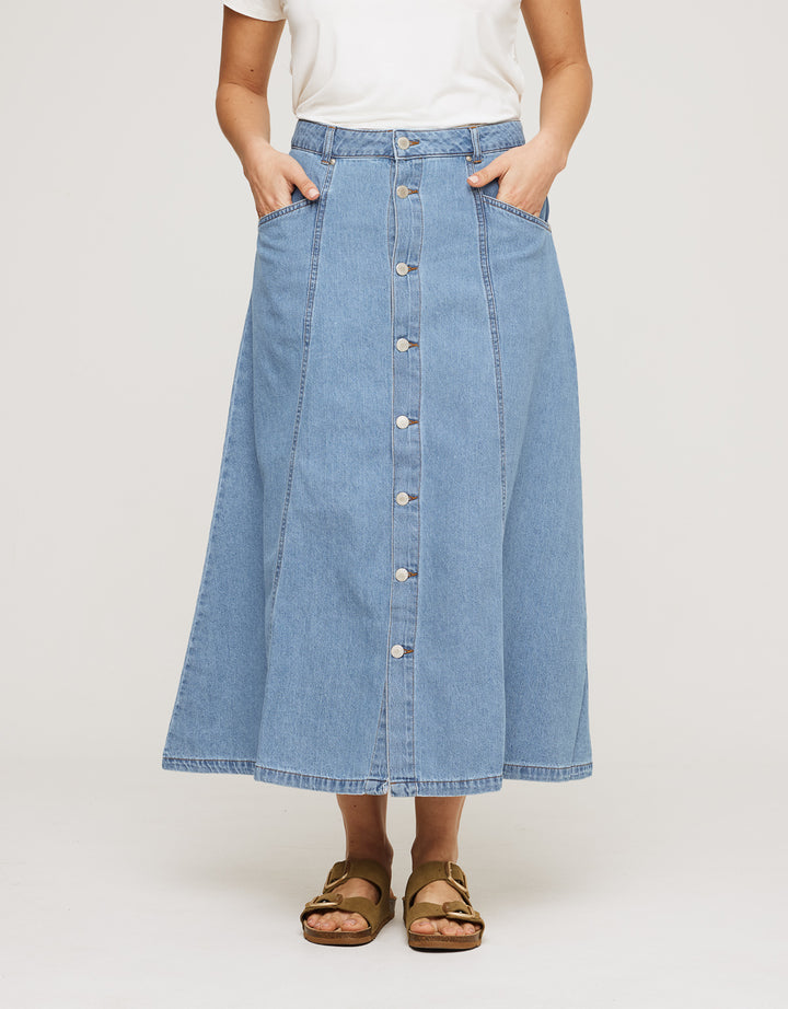 koala bay Falda Larga Denim - Jorta Descuentos del mes