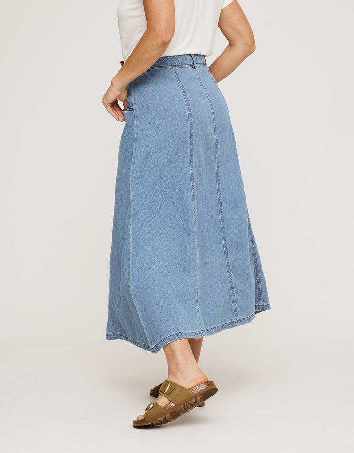 koala bay Falda Larga Denim - Jorta Descuentos del mes