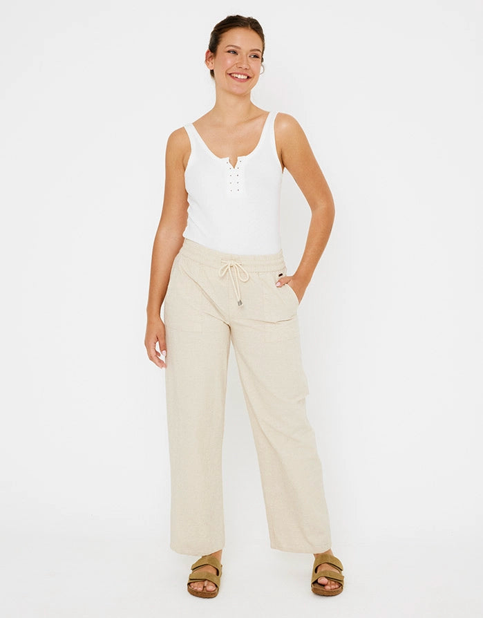 koala bay Pantalón Largo Beige - Gamoa Última moda
