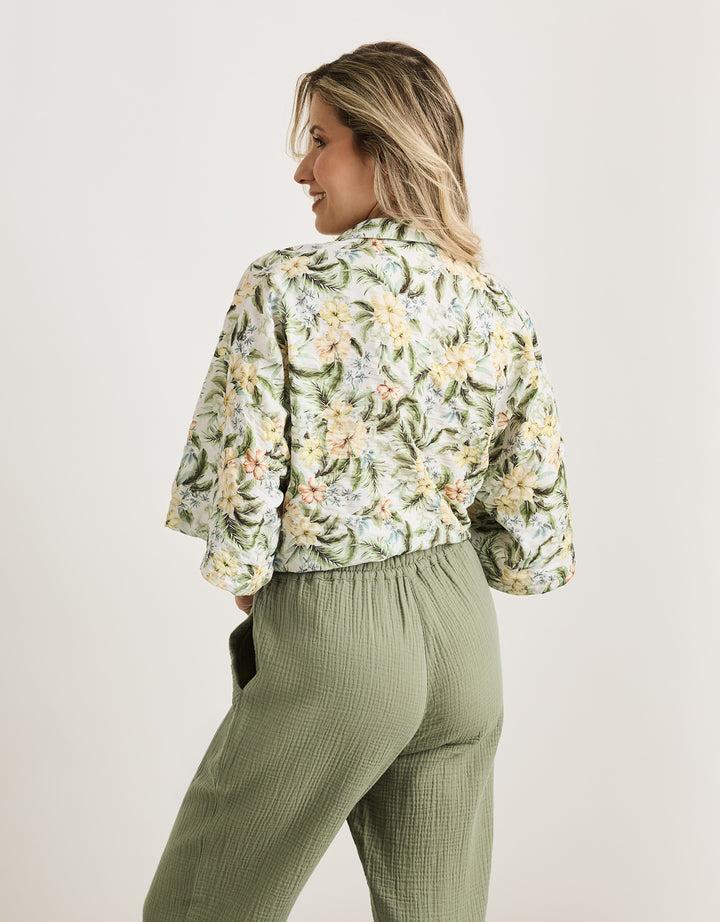 koala bay Camisa Manga Corta Amarillo - Abarris Gran oferta