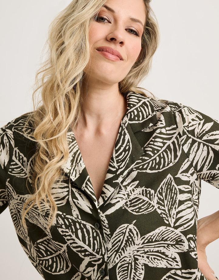 koala bay Camisa Manga Corta Verde - Bajita Rebajas de fábrica